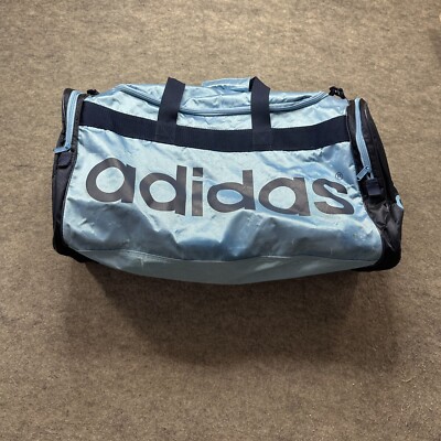 Adidas Duffle Bag Light Blue Polyester 23 x 10 x 12 Gym Travel Everyday 