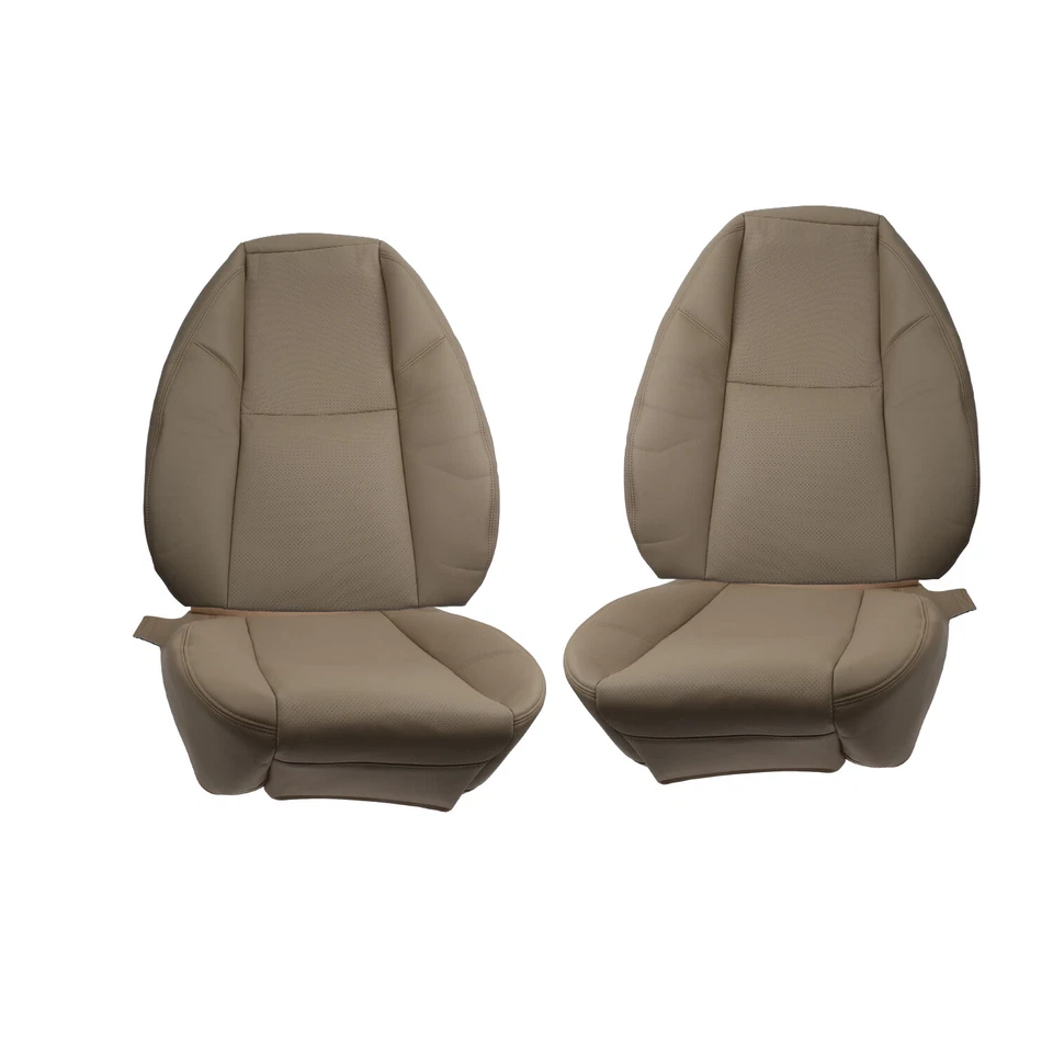 Capa de assento bronzeada traseira inclinada inferior e superior para motorista e passageiro para Cadillac Escalade - Imagem 4 de 4