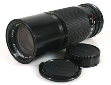 100-200MM F5.6 CANON LENS FD MOUNT W/ FRONT   REAR CAPS