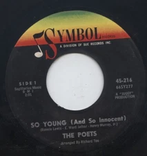 THE POETS - SO YOUNG (AND SO INNOCENT).  1966 SOUL 7" SINGLE.  U.S. IMPORT.