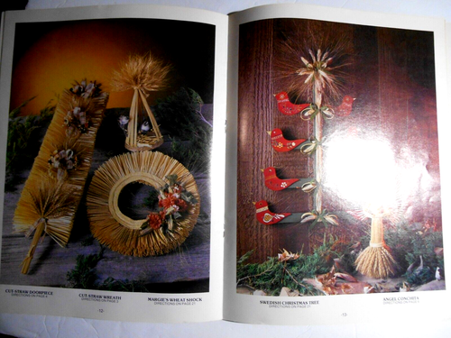 Wheat & Straw Weaving and Straw Art 30 Projects Booklet Holiday, Seasonal - Picture 4 of 9