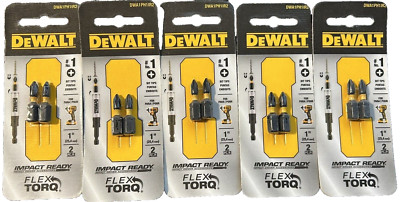 DEWALT Impact Ready #1 Bit Tips 1'' DWA1PH1IR2 Pack of 5 (10) Bits PH1 Phillips