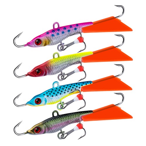 Goture Winter Ice Jigs Lot Lead Jigging Minnow Hard Bait Fishing Lure Trout Bass - Picture 21 of 28