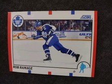 1990 Score American Hockey Card #36 Rob Ramage Toronto Maple Leafs 
