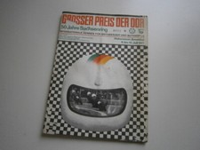 Sachsenring, int. Auto + Motorrad Rennen, Programm Startliste Rennprogramm 1977