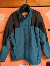 Vintage Columbia Mens 90s Ski Jacket Sz L Fleece Lined Winter Coat  2 in 1 liner
