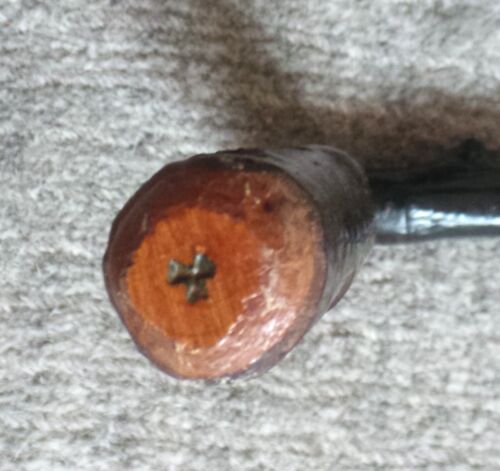 ANTICO BASTONE DA PASSEGGIO BLACKTHORN - SHILLELAGH IRLANDESE - 35,25" - "JACK" & TRIFOGLIO - Foto 6 di 13