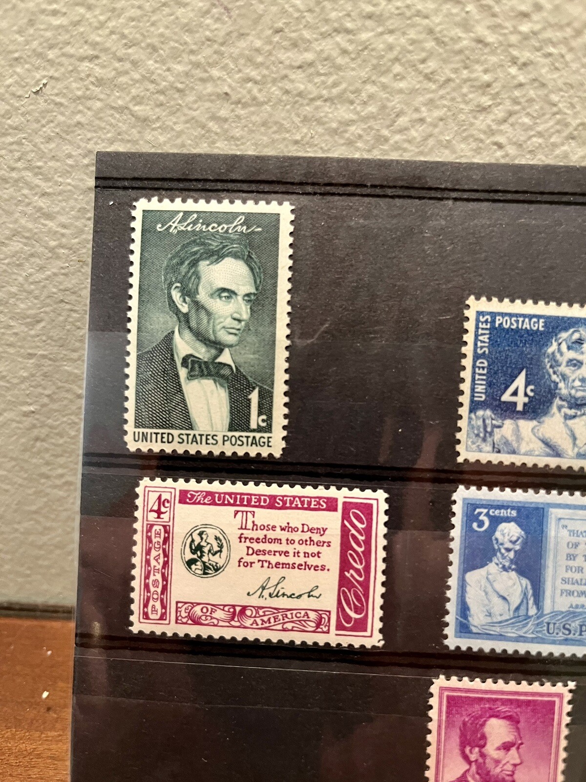 PRESIDENT ABRAHAM LINCOLN - SET OF 8 DIFF U.S. POSTAGE STAMPS - MINT ...