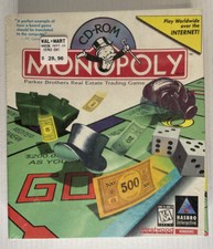 Vintage Monopoly CD-ROM Sealed PC, 1997 The Box is in Great Shape