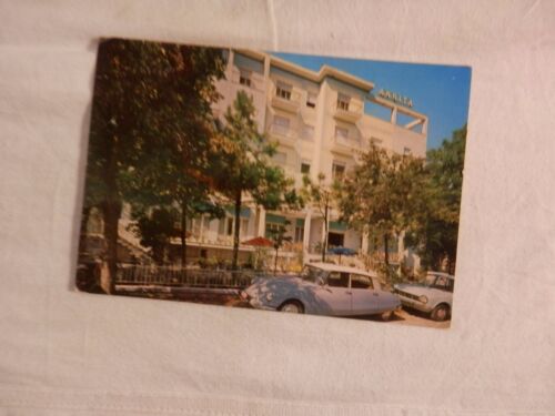 Old photo vintage postcard of Cervia Hotel Annita street gardens by per   - Picture 1 of 1