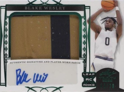 2022-23 Leaf Trinity - Blake Wesley #PA-BW1