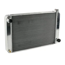 2 Row 31" x 19" Aluminum Triple Pass Radiator With Drain Switch For GM Chevy
