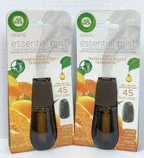 2 Pack Air Refill Wick Mandarin & Sweet Orange Essential Oil For Mist Diffuser