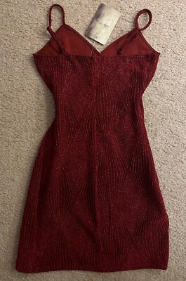 NWT Lily Rose Red Burgundy Sparkle Glitter Bodycon Dress - size XS | eBay NWT Lily Rose Red Burgundy Sparkle Glitter Bodycon Dress - size XS | eBay