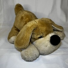 Authentic FAO SCHWARZ Patrick the Pup 20" Plush Dog Stuffed Animal Beige Hound