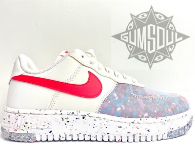WOMEN S NIKE AIR FORCE 1 CRATER SUMMIT WHITE SIREN RED CT1986 101 sz 8.5