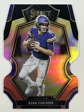 Kirk Cousins 2022 Panini Select - Black and Red Prizm Die Cut #164
