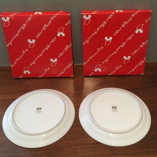 Mickey Mouse Disney Plates Sango Japan Ltd x2 - V Rare in Boxes JPN 4309 Vintage - Picture 4 of 12