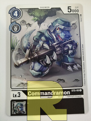 Commandramon  ST5-05 C  Common  Digimon Machine Black  Englisch 