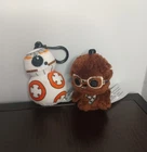 Star Wars Funko Mystery Minis Plush Keychain Chewbacca & BB-8 Lot of 2 Clip On