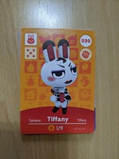 Animal Crossing New Horizons Switch Amiibo Card - Tiffany 030 - New Mint
