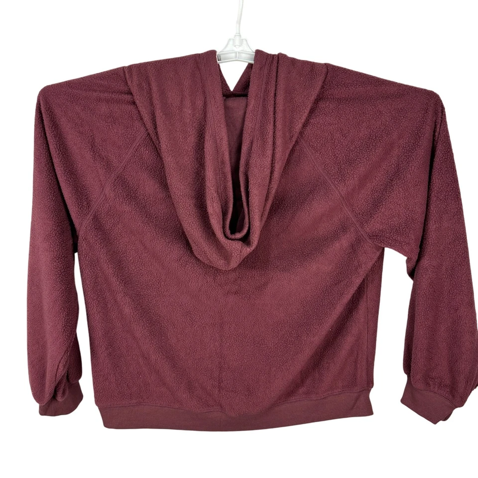 Sudadera con capucha So Cozy Borgoña para mujer talla XL Foto 2 de 3