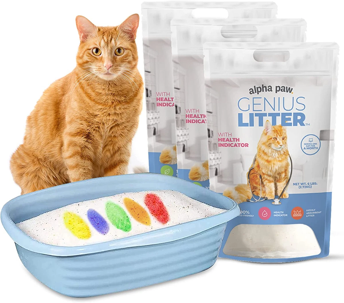 Health indicator cat clearance litter