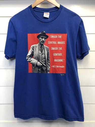 Vintage Supreme W.S. Burroughs T Shirt Mens Medium Blue