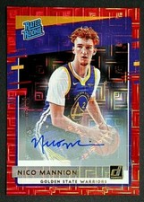 2020-21 Donruss Choice Nico Mannion Rated Rookie Auto Red /99 Warriors 💎🔥💎🔥