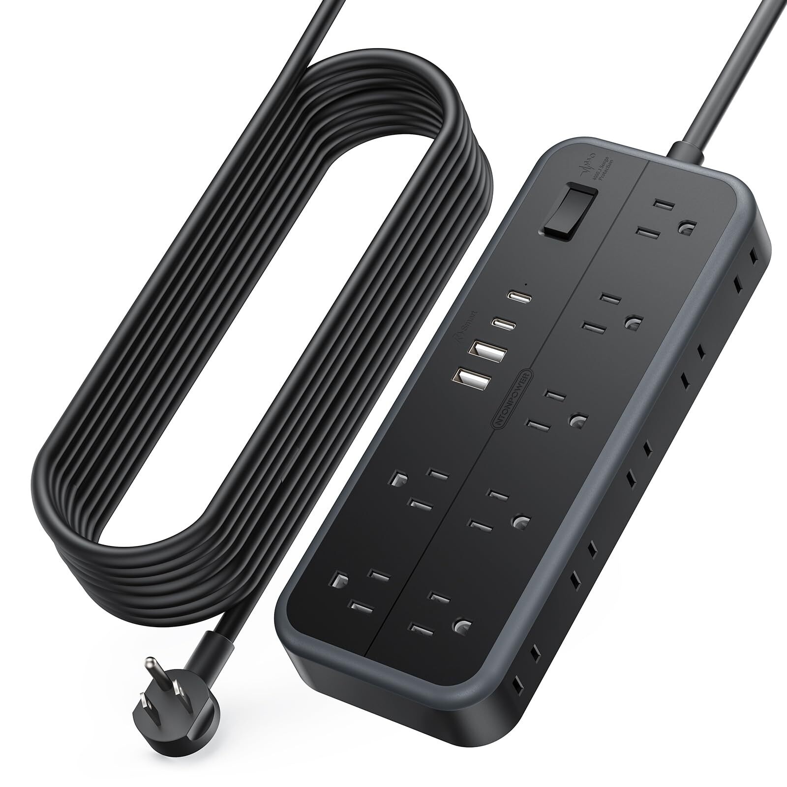 Extension Cord 25 Ft With Multiple Outlets14 Outlets & 4 Usb 1875w/2700j Power-image