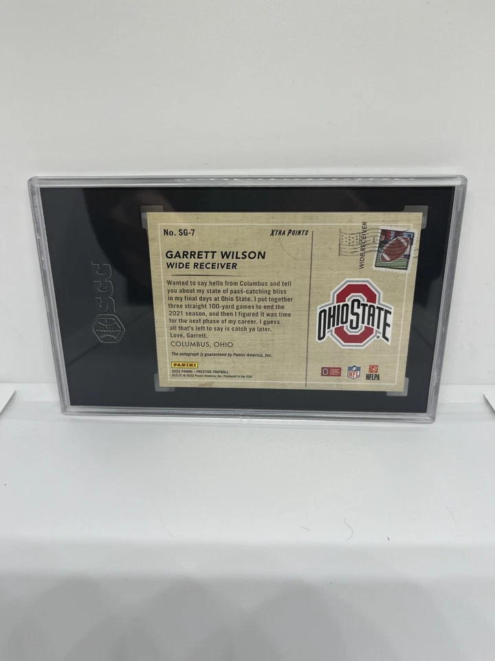 2022 Panini Prestige Garrett Wilson Season Greetings Rookie RC SGC 9.5 #SG7 4/4 - Image 3 of 3