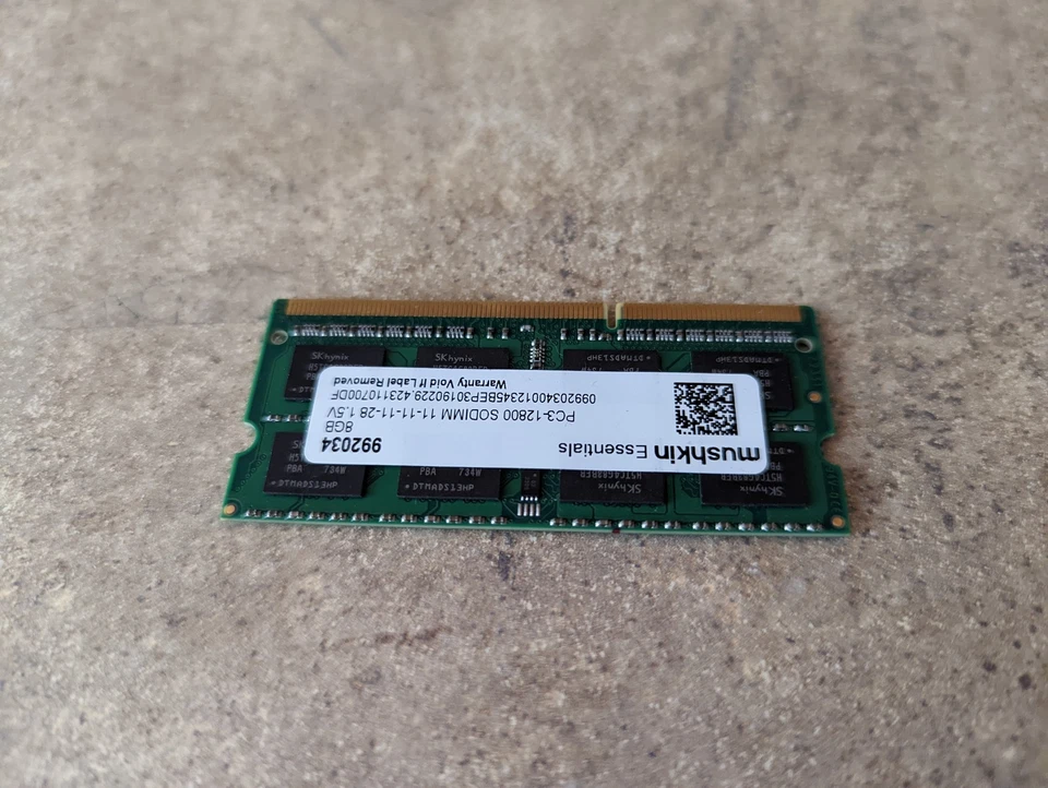 MUSHKIN ESSENTIALS 8GB 204-PIN DDR3 992034 1600MHZ LAPTOP MEMORY ZZ9-2(11) - Image 2 of 4