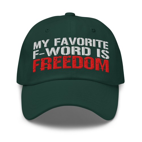 Gorra de béisbol My Favorite F-word Día de la Independencia de la Libertad Sombrero de papá - Imagen 25 de 81