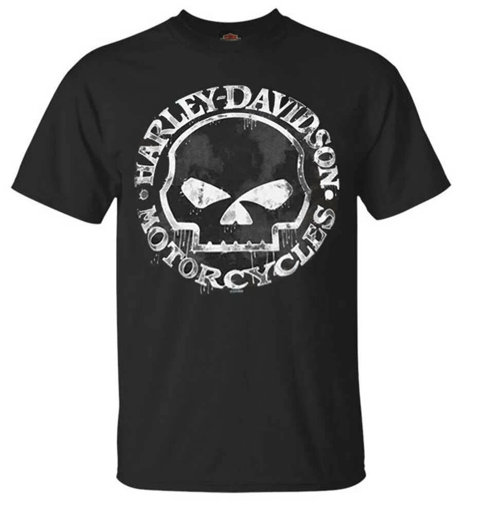 Harley-Davidson Men's T-Shirt, Hand Made Willie G Skull Distressed 30294030
Opens in a new window or