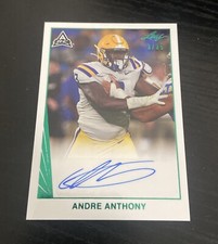 2021 Leaf Memories Green Autograph Rookie Andre Anthony /35 LSU Tigers