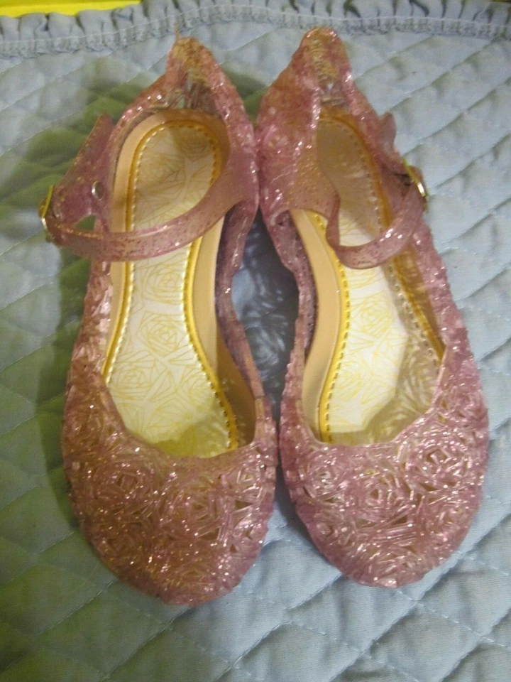 Unbranded Little Girl's Jelly Mary Jane Shoes Pink Size 4 - Image 2 of 4