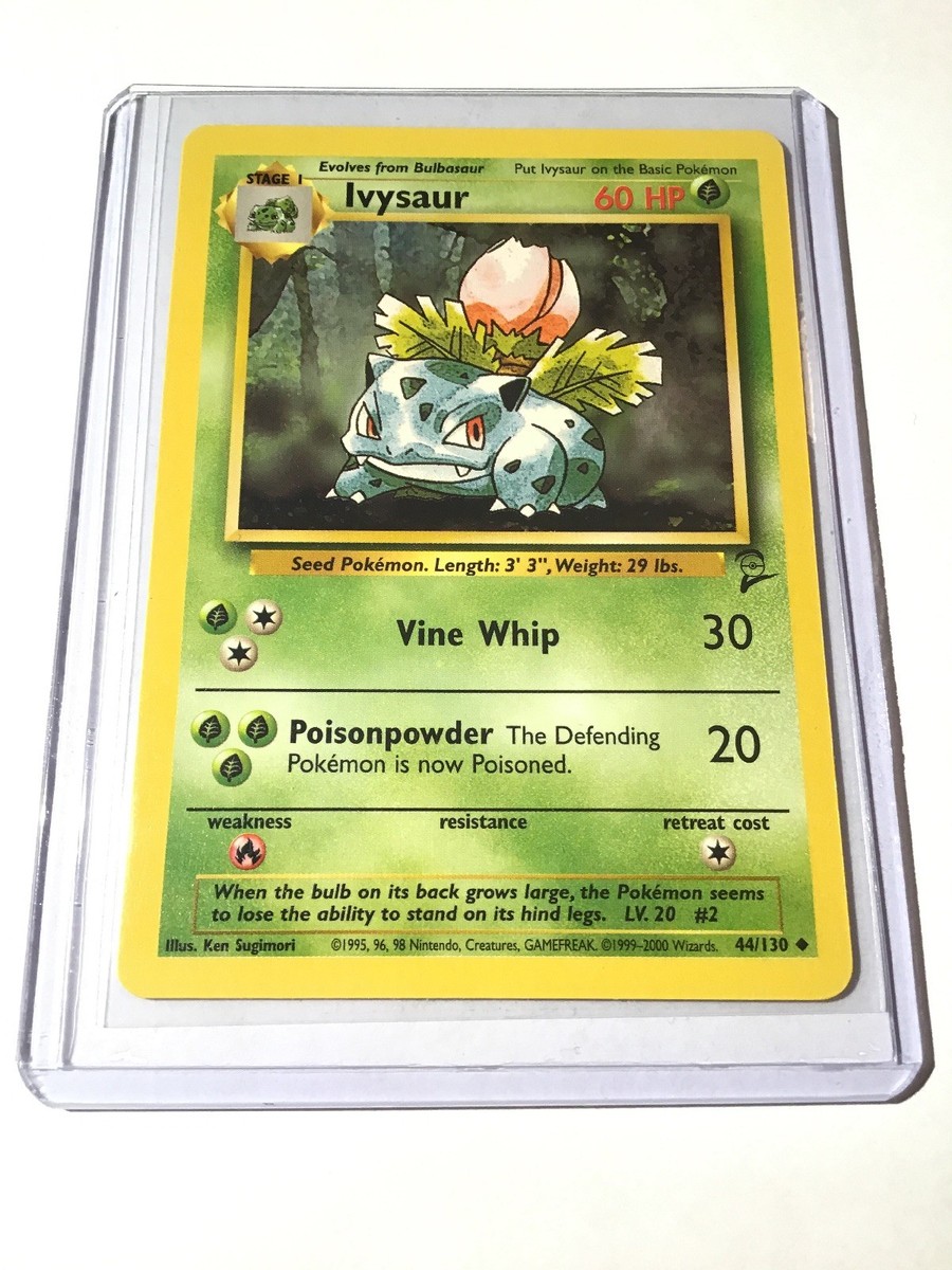 1995 ivysaur pokemon card value Ivysaur 134 continues to shine. With PSA 10 sales sitting at $95 on eBay,  you're looking at a solid 179% profit. Profit/loss calculation is based on  the lowest tier of grading which