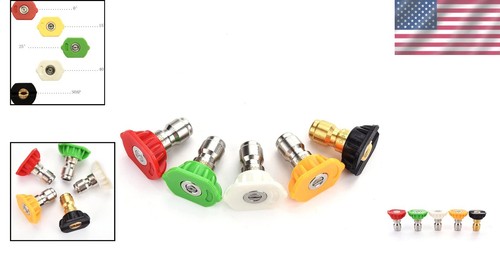 Versatile Pressure Washer Nozzle Tips Set - 4000 PSI & Multiple Degrees - 第 2/8 張圖片