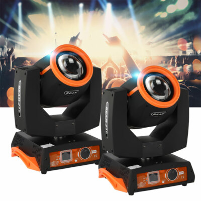 2x 7R Sharpy 230W Moving Head Beam Gobos Stage Lights 16+8 Prism DMX512 DJ Disco