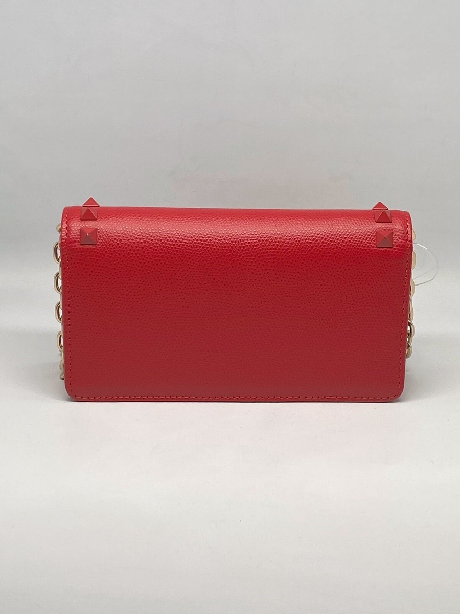 Valentino Mario Leather Wallet On Chain Bag | eBay