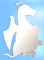 Dragon Mirror Mirrors 50cm Dragons Monster Safety Acrylic V1 Dragon Mirror Mirrors 50cm Dragons Monster Safety Acrylic V1