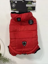 Silver Paw Hooded Jacket and Pants Snowsuit For Dogs Removable Pants Red XS NWT