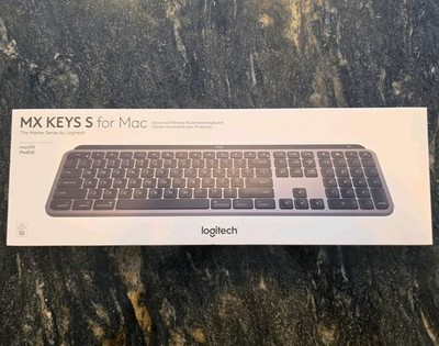 Logitech MX Keys S for Mac Wireless Illuminated Keyboard Space Gray NEW IN BOX! 