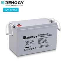 Renogy Deep Cycle AGM Battery 12 Volt 100Ah 1100A Max Discharge Current Off-Grid