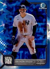 Anthony Rizzo 2022 Bowman Chrome Sapphire #86 New York Yankees