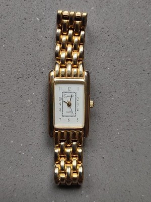 Vintage 1980-90 Greenland Quartz Watch With Gold Tone Link Bracelet. Not Working