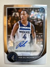 2026 Bowman Chrome Rob Dillingham Auto #BCARD Wolves