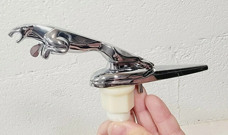 NEW 2000 - 2008 Jaguar X-Type S-Type Leaper Front Hood Ornament Chrome Emblem - Image 3 of 4