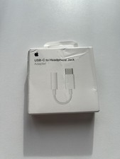 Original Apple AUX-Adpater USB-C TYP-C auf 3,5mm Klinkenstecker Weiß iPhone iPad
