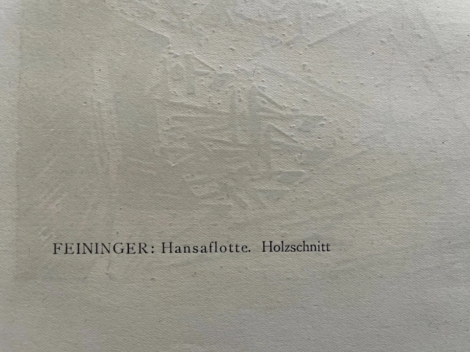 Lyonel Feininger Orig. Holzschnitt 1918- Hansaflotte - Expressionismus - Bauhaus - Bild 3 von 4